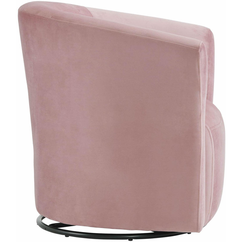  Elements International Rocket 6273 Swivel Chair In Broadway Blush IMAGE 3