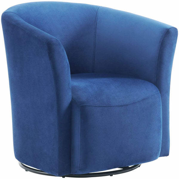  Elements International Rocket 6273 Swivel Chair In Broadway Navy IMAGE 1