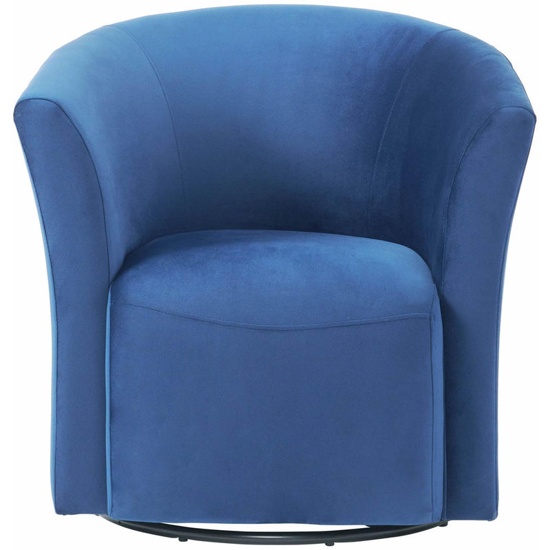  Elements International Rocket 6273 Swivel Chair In Broadway Navy IMAGE 2