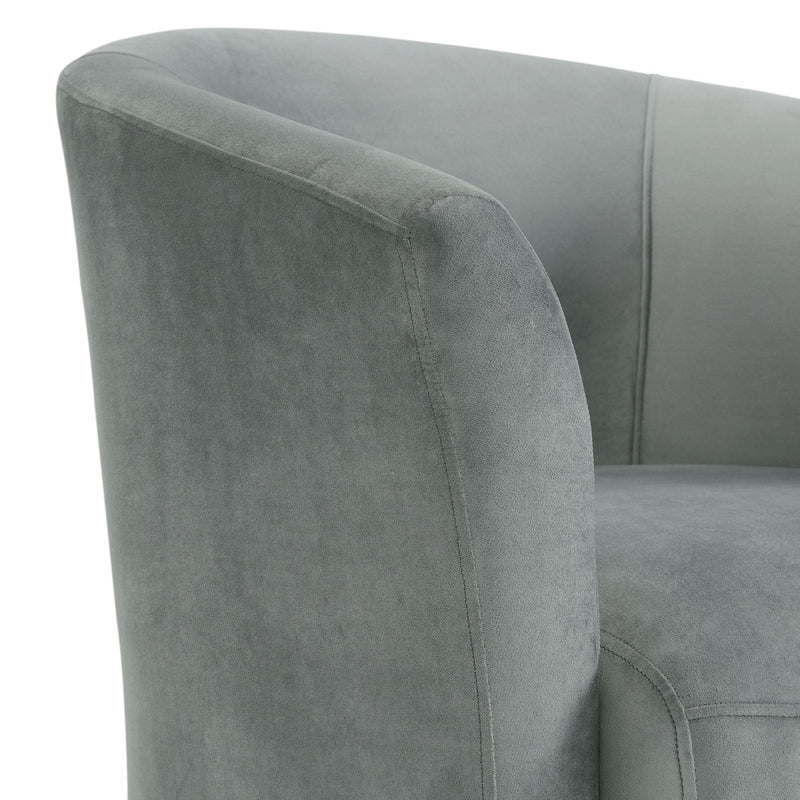  Elements International Rocket 6273 Swivel Chair In Broadway Gun Metal IMAGE 5