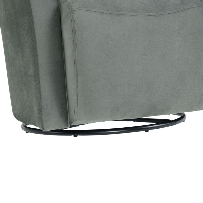  Elements International Rocket 6273 Swivel Chair In Broadway Gun Metal IMAGE 6
