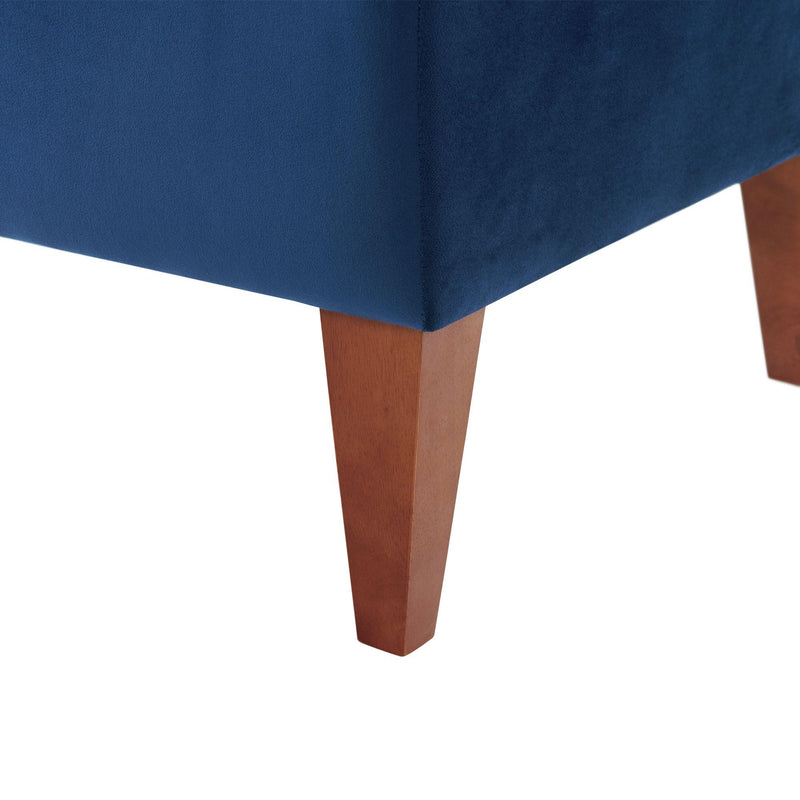  Elements International Scarlett Slipper Chair In Broadway Navy IMAGE 6