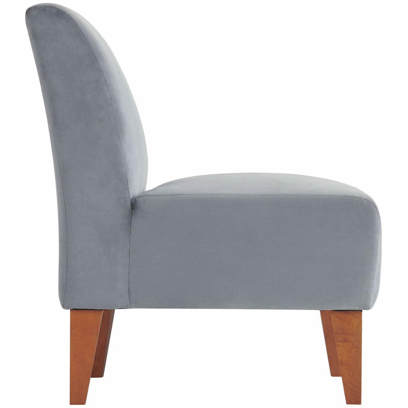  Elements International Scarlett Slipper Chair In Broadway Gun Metal IMAGE 3