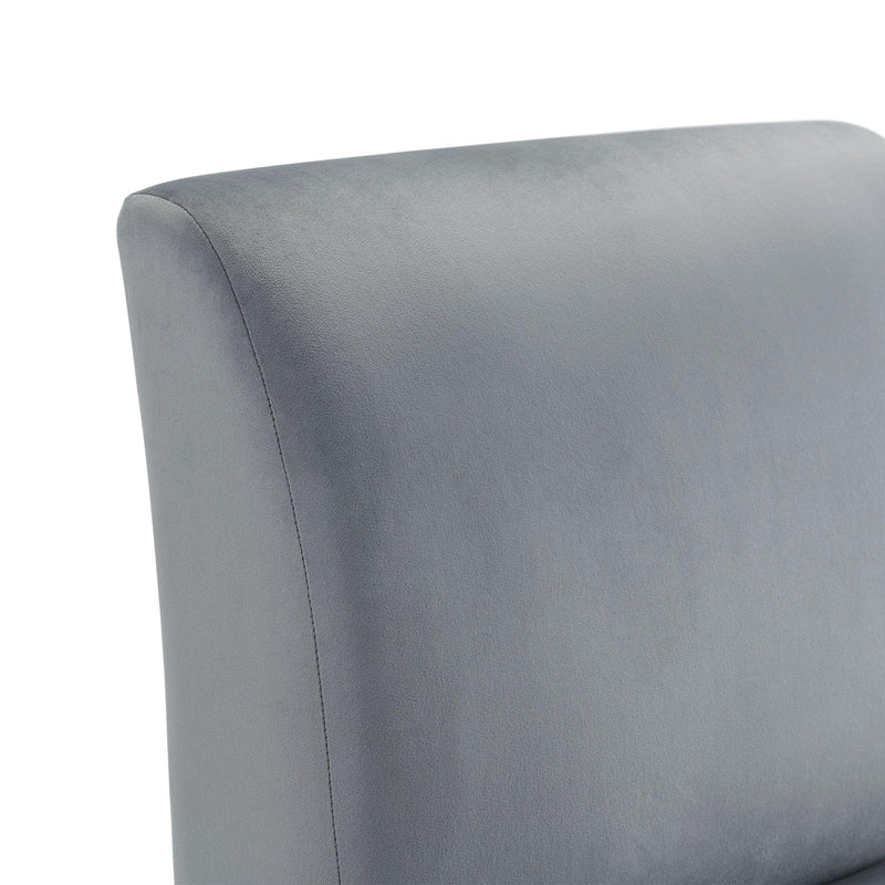  Elements International Scarlett Slipper Chair In Broadway Gun Metal IMAGE 4