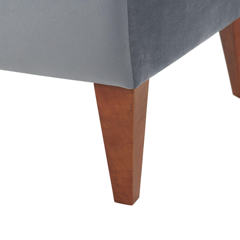  Elements International Scarlett Slipper Chair In Broadway Gun Metal IMAGE 6