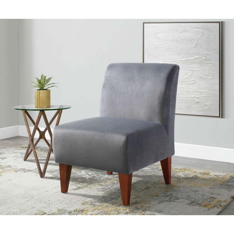  Elements International Scarlett Slipper Chair In Broadway Gun Metal IMAGE 7
