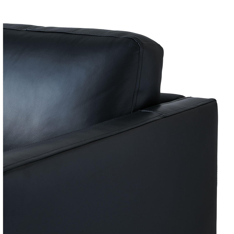  Elements International Stockholm Chair in Fiero Black (Top Grain/PVC) IMAGE 4