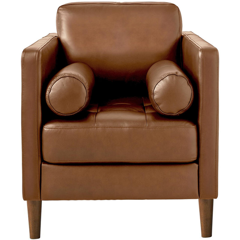  Elements International Stockholm Chair In Fiero Tan (Top Grain/PVC) IMAGE 2