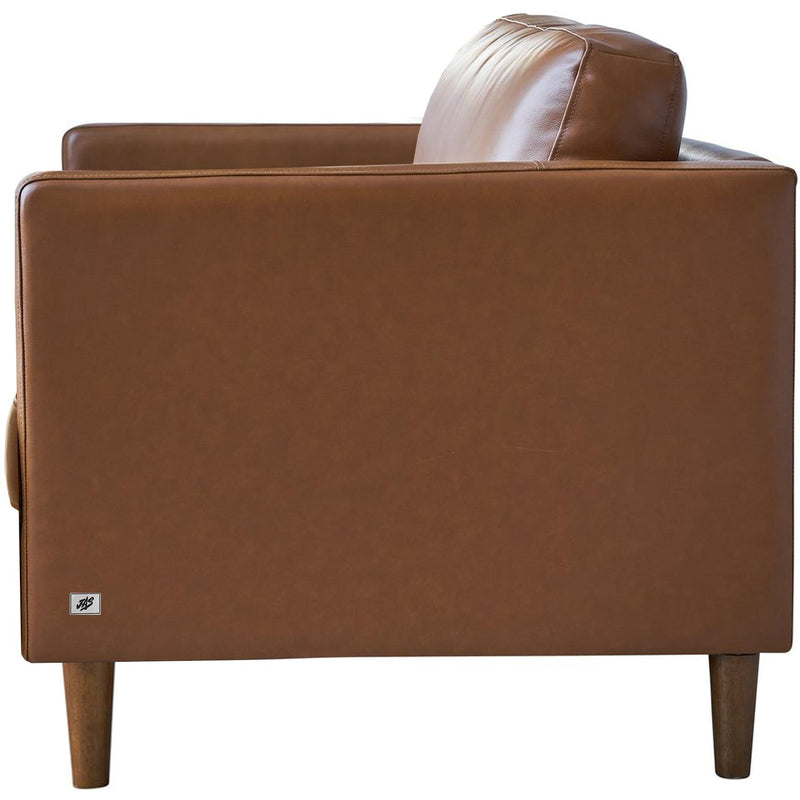  Elements International Stockholm Chair In Fiero Tan (Top Grain/PVC) IMAGE 3