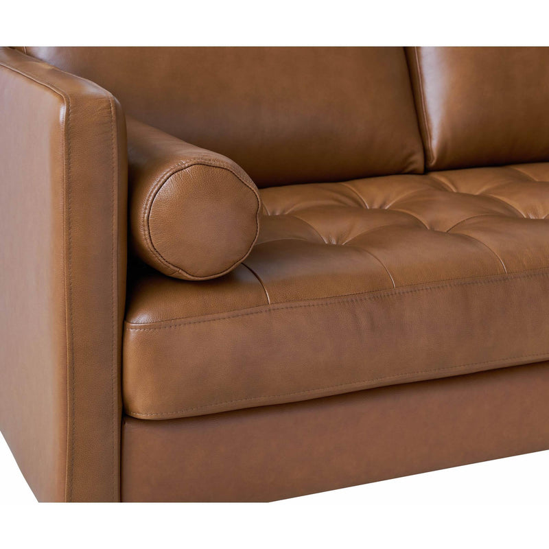  Elements International Stockholm Large Sofa in Fiero Tan (Top Grain/PVC) IMAGE 5