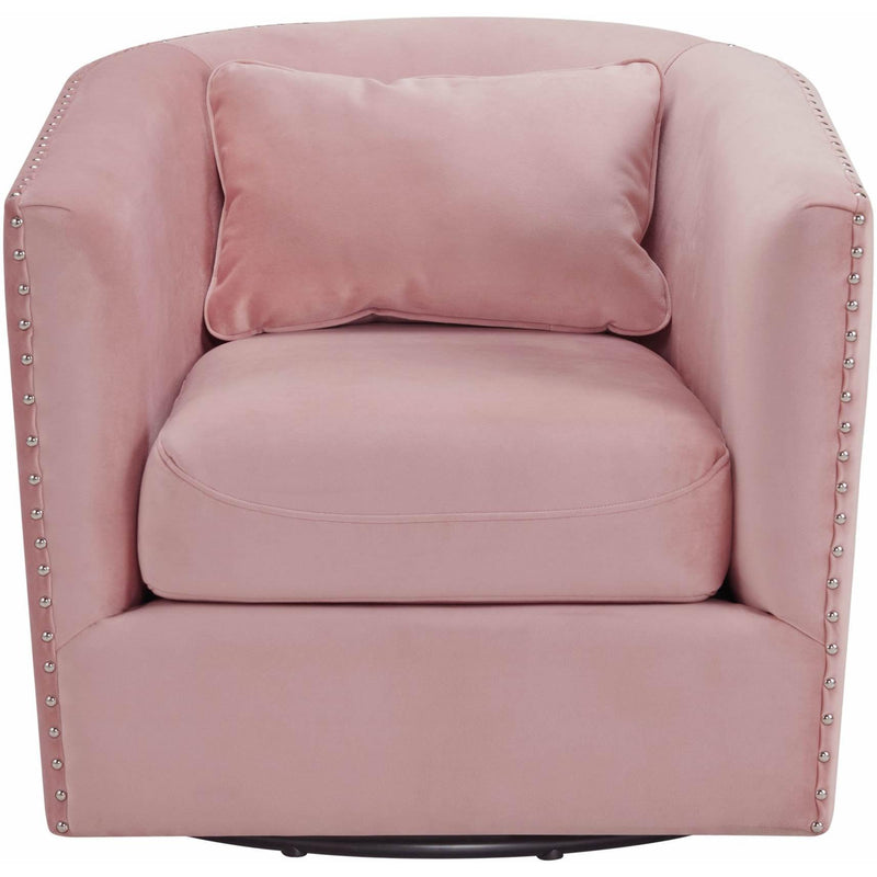  Elements International Stanton Swivel Chair in Royale Blush W/ Nails - 3A IMAGE 2