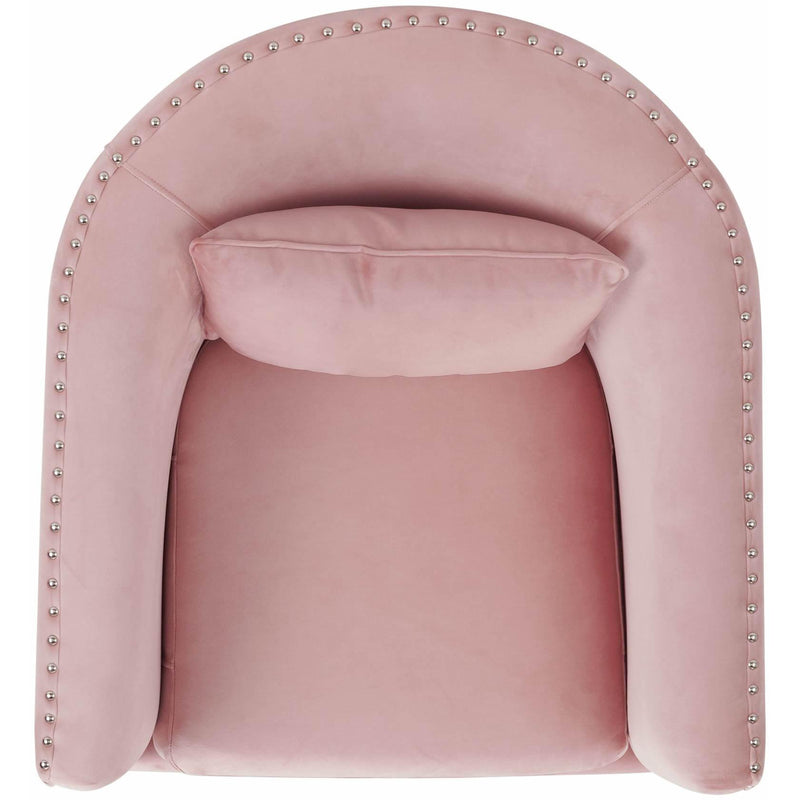  Elements International Stanton Swivel Chair in Royale Blush W/ Nails - 3A IMAGE 4