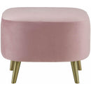  Elements International Trinity Ottoman In Broadway Blush IMAGE 2