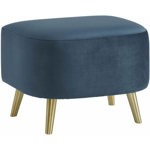  Elements International Trinity Ottoman In Broadway Navy IMAGE 1
