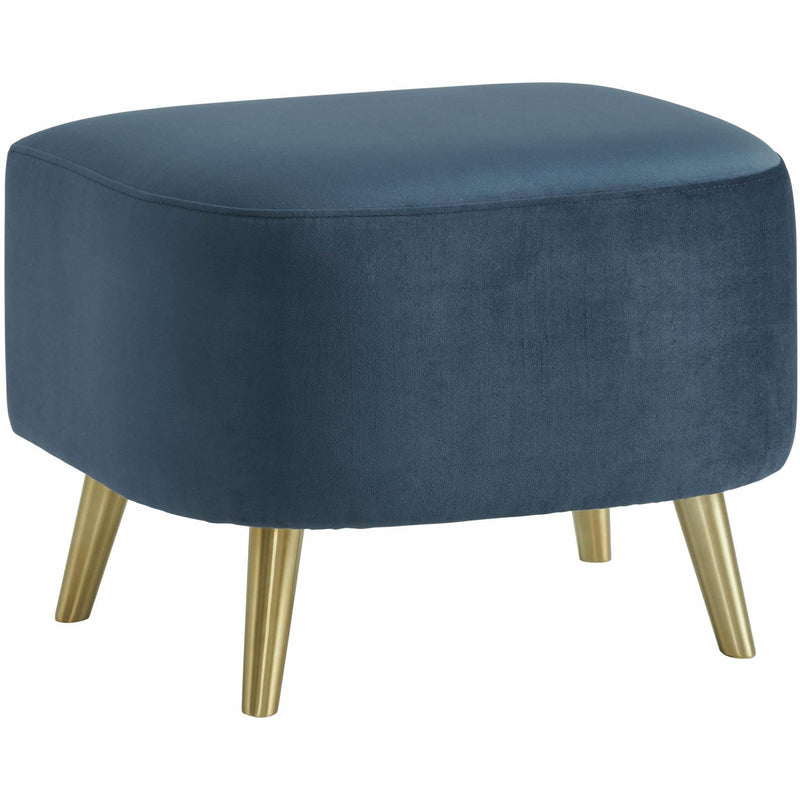  Elements International Trinity Ottoman In Broadway Navy IMAGE 1