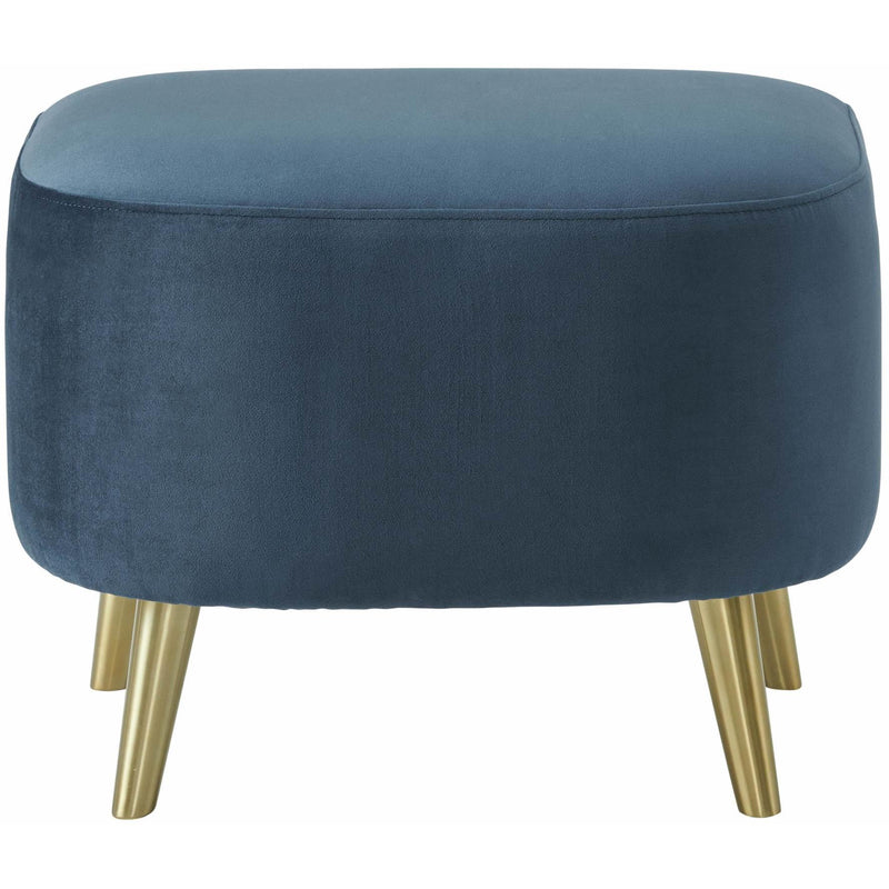  Elements International Trinity Ottoman In Broadway Navy IMAGE 2
