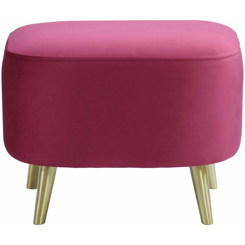  Elements International Trinity Ottoman In Broadway Red IMAGE 2