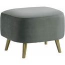  Elements International Trinity Ottoman In Broadway Gun Metal IMAGE 1