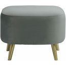  Elements International Trinity Ottoman In Broadway Gun Metal IMAGE 2