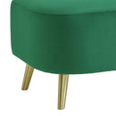  Elements International Trinity Ottoman In Broadway Emerald IMAGE 3