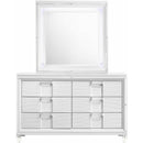  Elements International Twenty Nine Youth Dresser & Mirror Set White IMAGE 2