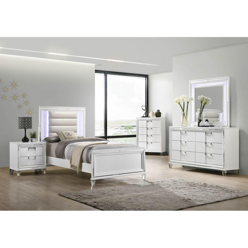  Elements International Twenty Nine Youth Full Bed White IMAGE 8