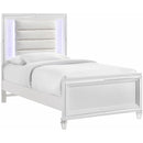  Elements International Twenty Nine Youth Twin Bed White IMAGE 1