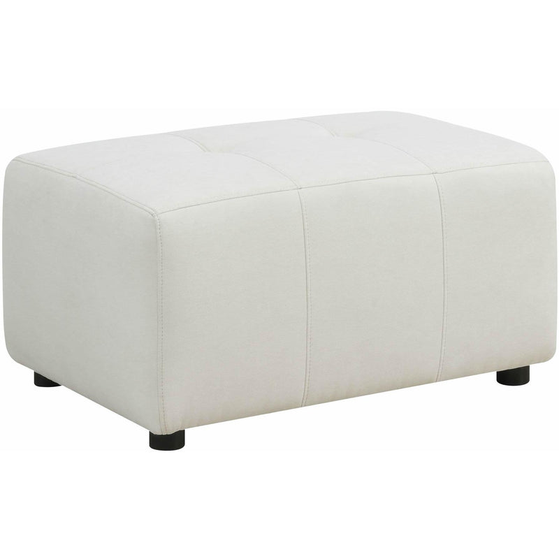  Elements International Armani LSF Chaise Modular 6 pc Sectional with Ottoman Natural IMAGE 12