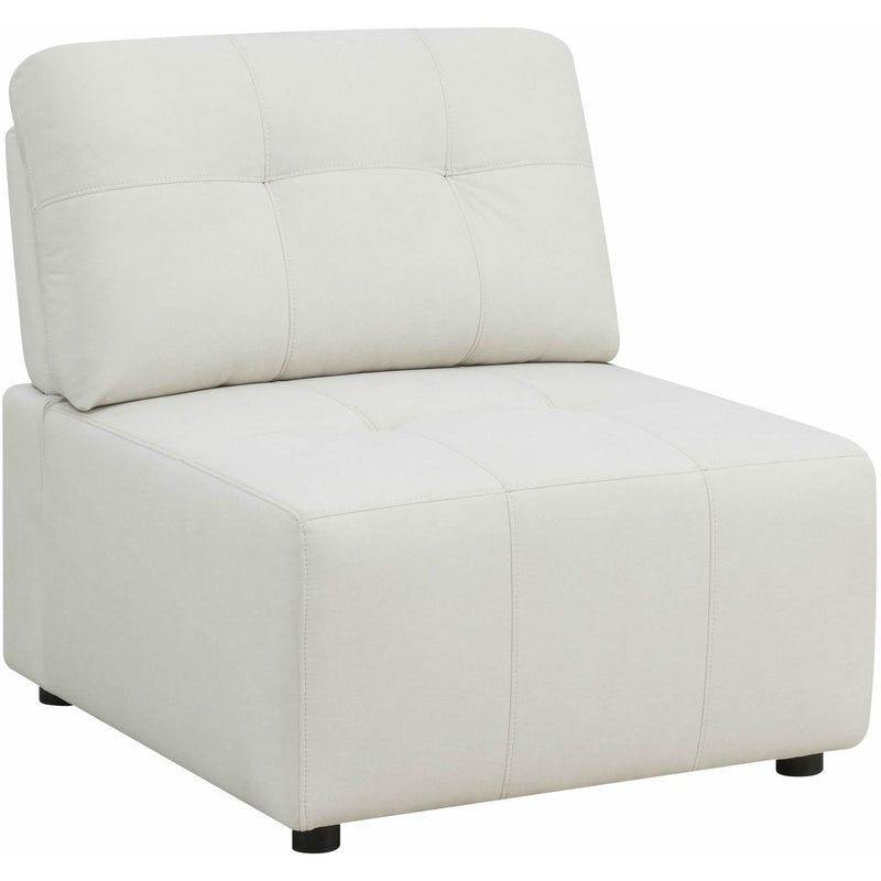  Elements International Armani LSF Chaise Modular 6 pc Sectional with Ottoman Natural IMAGE 6