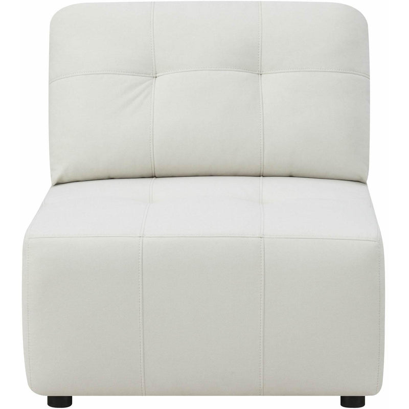  Elements International Armani LSF Chaise Modular 6 pc Sectional with Ottoman Natural IMAGE 7