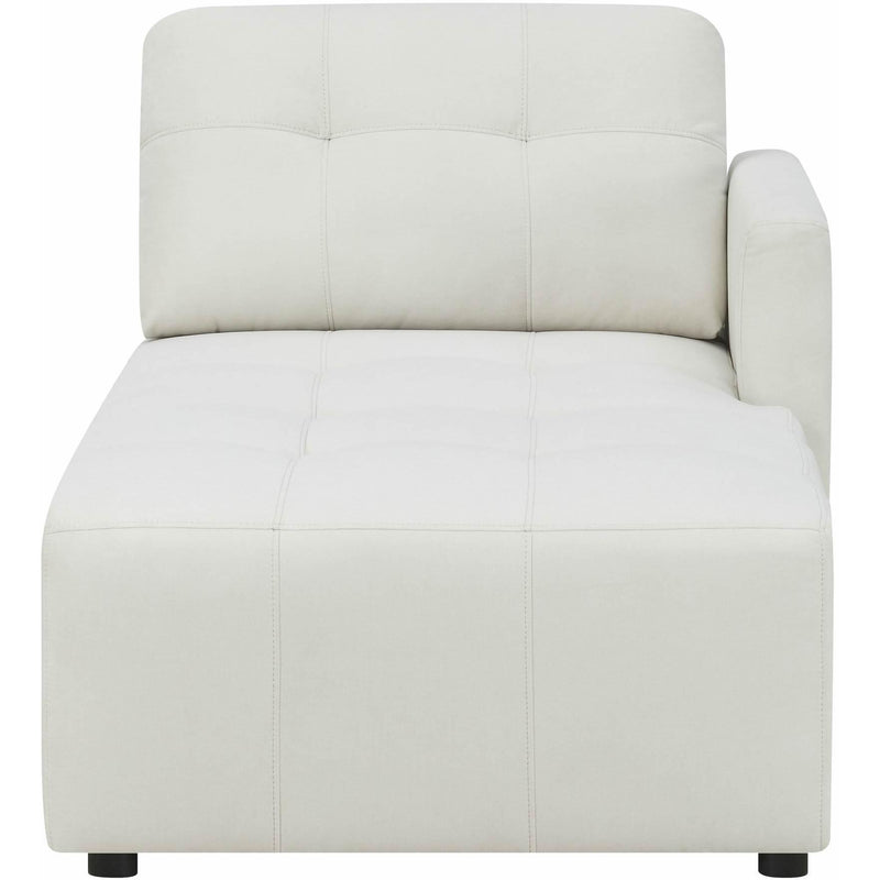  Elements International Armani RSF Chaise Modular 6 pc Sectional with Ottoman Natural IMAGE 7