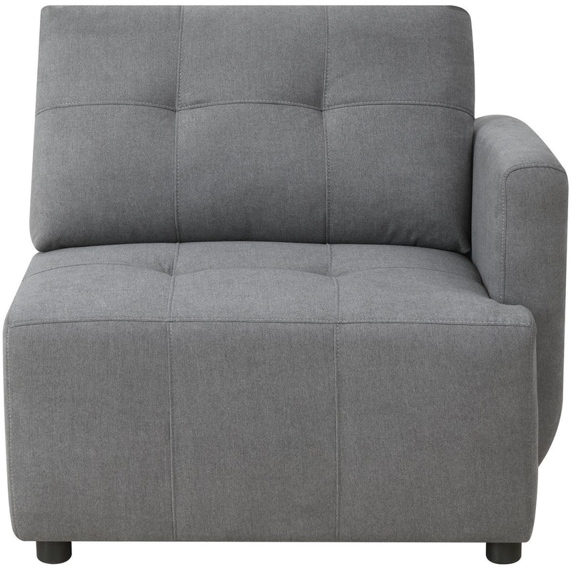  Elements International Armani LSF Chaise Modular 6 pc Sectional Charcoal IMAGE 11