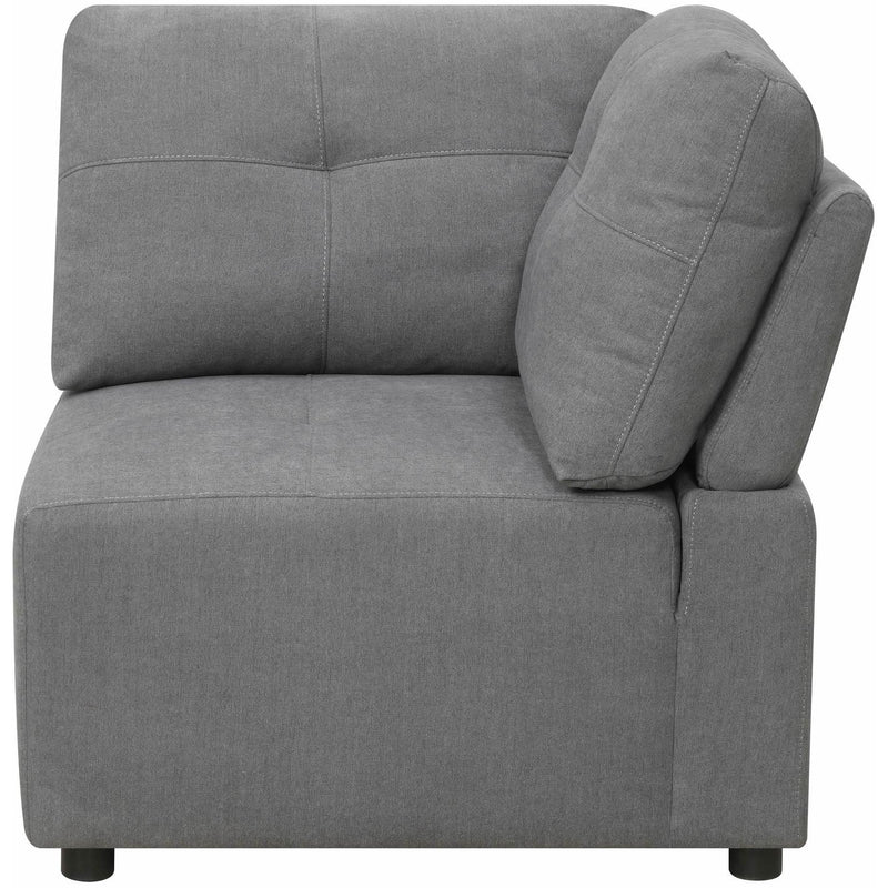 Elements International Armani LSF Chaise Modular 6 pc Sectional with Ottoman Charcoal IMAGE 10