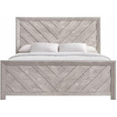 Elements International Ellen EL700KB King Bed - White IMAGE 2