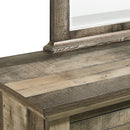  Elements International Cortez 6-Drawer Dresser and Mirror Set in Drift IMAGE 5