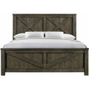  Elements International Maverick King Panel Bed Grey IMAGE 2
