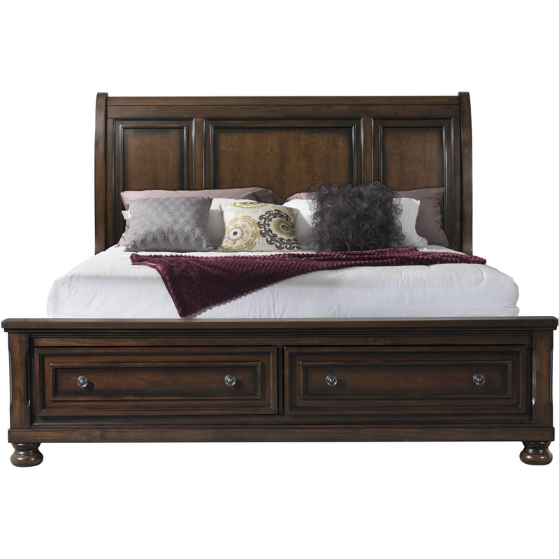  Elements International Kingston King Bed W/Storage Footboard and Storage Rails IMAGE 3