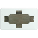  Elements International Dapper Grey Rectangular Counter Table IMAGE 3