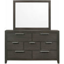  Elements International Malika Dresser & Mirror Grey IMAGE 2