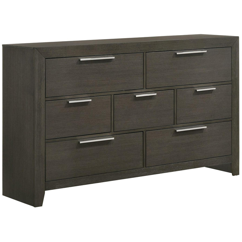  Elements International Malika Dresser & Mirror Grey IMAGE 4