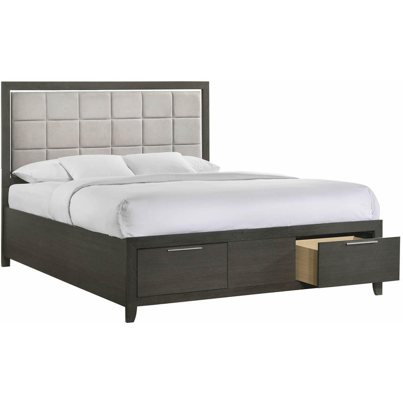  Elements International Malika King Storage Bed IMAGE 2