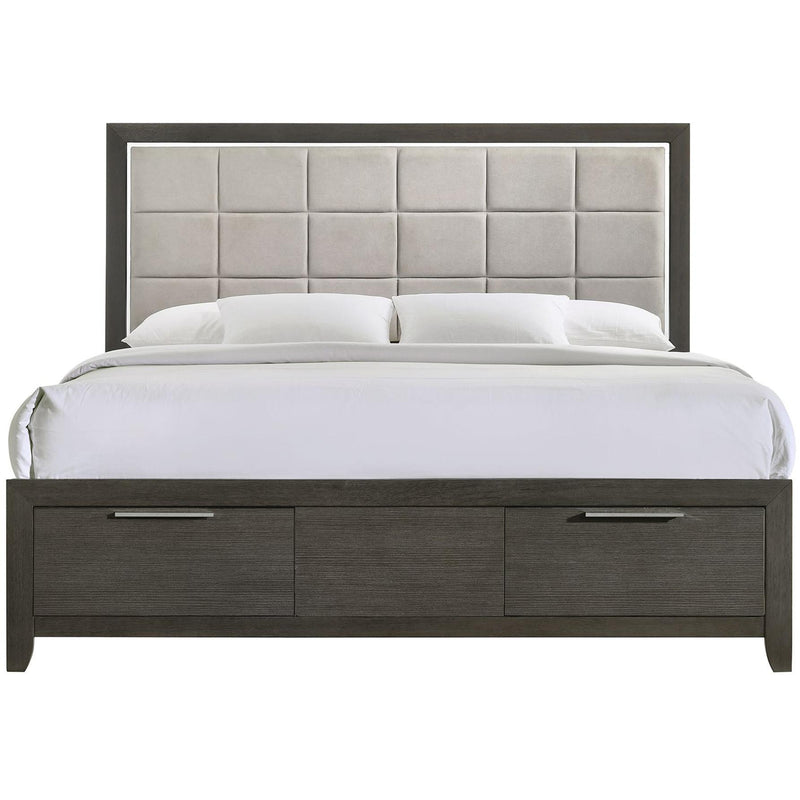  Elements International Malika King Storage Bed IMAGE 3