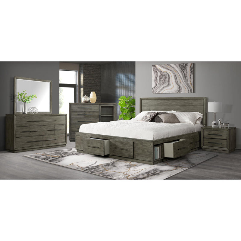  Elements International Elation Queen Storage Bed Complete (Four Dr Storage) IMAGE 2