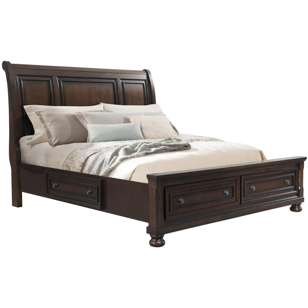  Elements International Kingston Queen Bed W/Storage Footboard and Storage Rails IMAGE 1