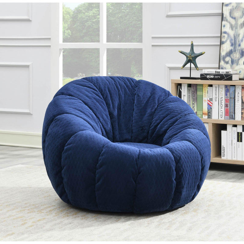  Elements International Derby Chair In Comet Cobalt IMAGE 7