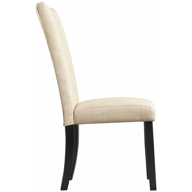  Elements International Felicia Upholstery Side Chair Dark IMAGE 3