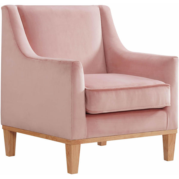  Elements International Palmer Chair Blond Ash Distressed Wood Royale Blush IMAGE 1