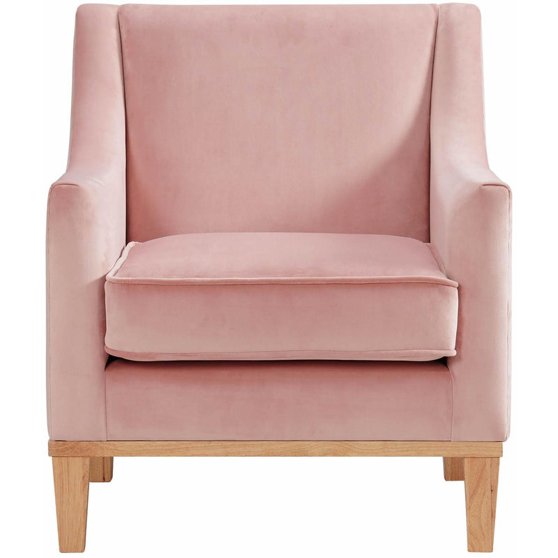  Elements International Palmer Chair Blond Ash Distressed Wood Royale Blush IMAGE 2