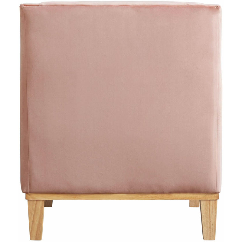  Elements International Palmer Chair Blond Ash Distressed Wood Royale Blush IMAGE 4