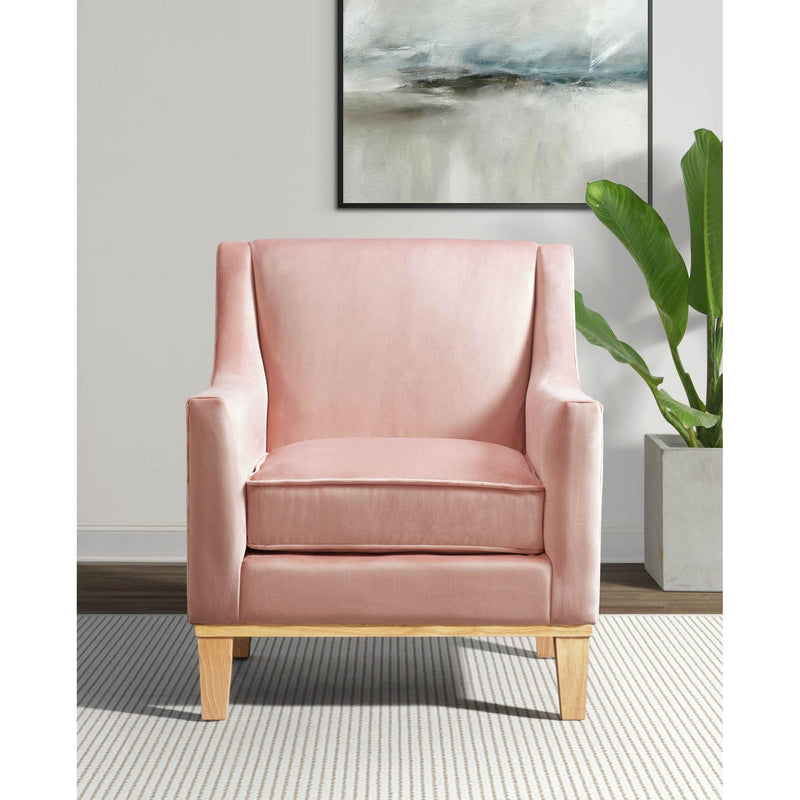  Elements International Palmer Chair Blond Ash Distressed Wood Royale Blush IMAGE 7